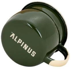 UK Camping Equipment Sales Shop -UK Camping Equipment Sales Shop AL18044 Alpinus Enamel Mug Chamois Green 2