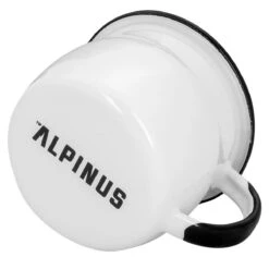 UK Camping Equipment Sales Shop -UK Camping Equipment Sales Shop AL18045 Alpinus Enamel Mug Lynx White 2