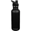 Klean Kanteen Classic 800ml Bottle Sport Cap Black -UK Camping Equipment Sales Shop Classic Black 01 1