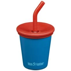 Klean Kanteen Kid's Cup 295ml W/Straw Lid Mykonos Blue
