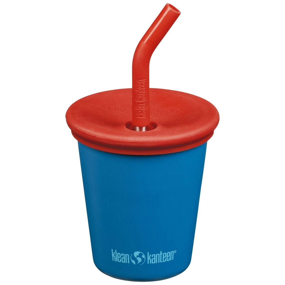 Klean Kanteen Kid's Cup 295ml W/Straw Lid Mykonos Blue 3 Klean Kanteen Kid's Cup 295ml W/Straw Lid Mykonos Blue