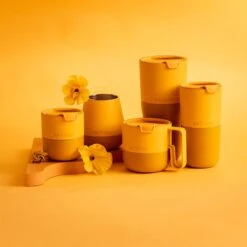 Klean Kanteen Rise 280ml Lowball Tumbler W/Flip Lid Old Gold -UK Camping Equipment Sales Shop Klean Kanteen Rise Old Gold 1200x1200 2