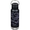 Klean Kanteen 355ml Classic Vacuum Insulated Bottle Loop Cap Black Camo 1 Klean Kanteen 355ml Classic Vacuum Insulated Bottle Loop Cap Black Camo -UK Camping Equipment Sales Shop Klean Kanteen 355ml Black Camo 01
