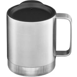 Klean Kanteen 355ml Insulated Camp Mug W/Tumbler Lid Brushed Stainless -UK Camping Equipment Sales Shop Klean Kanteen Insulated Mug Brushed Stainless 03