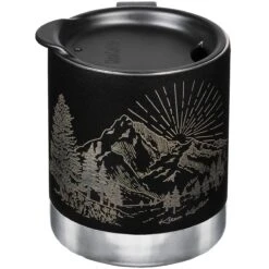 Klean Kanteen 355ml Insulated Camp Mug W/Tumbler Lid Mountain-Black -UK Camping Equipment Sales Shop Klean Kanteen Insulated Mug Mountain Black 05