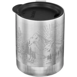 Klean Kanteen 355ml Insulated Camp Mug W/Tumbler Lid Mountain-Brushed Stainless -UK Camping Equipment Sales Shop Klean Kanteen Insulated Mug Mountain Brushed Stainless 05