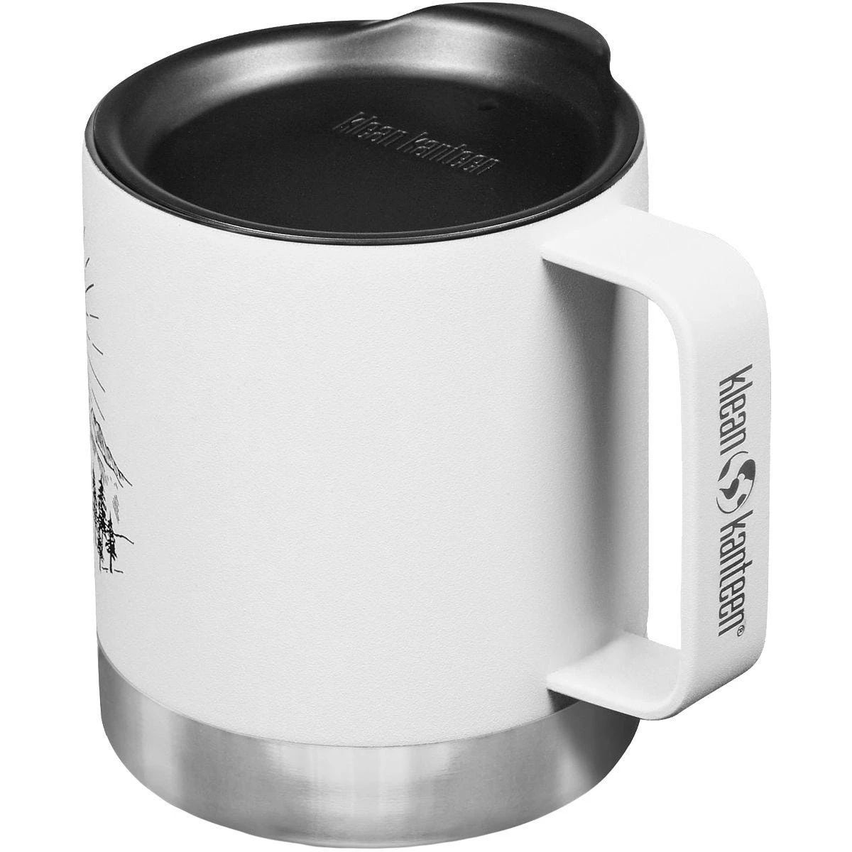 Klean Kanteen 355ml Insulated Camp Mug W/Tumbler Lid Mountain-Matte White 6 Klean Kanteen 355ml Insulated Camp Mug W/Tumbler Lid Mountain-Matte White - Image 4