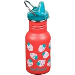 Klean Kanteen Kid Kanteen 355ml Bottle Sippy Cap Coral Strawberries
