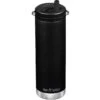 Klean Kanteen TKWide 592ml Insulated Bottle Twits Cap W/Straw Black -UK Camping Equipment Sales Shop TKWide Black TC 01