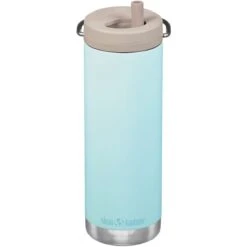 Klean Kanteen TKWide 592ml Insulated Bottle Twits Cap W/Straw Blue Tint