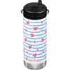 Klean Kanteen TKWide 355ml Insulated Bottle Twist Cap W/Straw Heart Stripe -UK Camping Equipment Sales Shop TKWide Heart Stripe TC 01 1