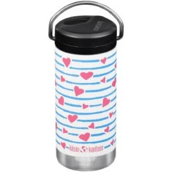 Klean Kanteen TKWide 355ml Insulated Bottle Twist Cap W/Straw Heart Stripe 7 Klean Kanteen TKWide 355ml Insulated Bottle Twist Cap W/Straw Heart Stripe -UK Camping Equipment Sales Shop TKWide Heart Stripe TC 03