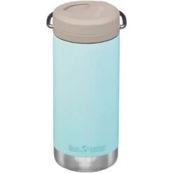 Klean Kanteen TKWide 355ml Insulated Bottle Twist Cap W/Straw Blue Tint -UK Camping Equipment Sales Shop TKWide TC Blue Tint 02