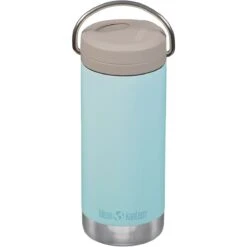 Klean Kanteen TKWide 355ml Insulated Bottle Twist Cap W/Straw Blue Tint -UK Camping Equipment Sales Shop TKWide TC Blue Tint 03