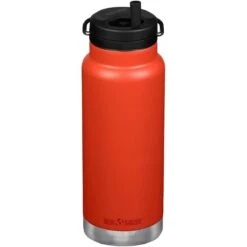 Klean Kanteen TKWide 946ml Insulated Bottle Twist Cap W/Straw Tiger Lilly