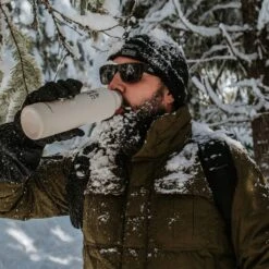 Earthwell Woodie Vacuum Bottle 650ml Pine / Sequoia Pine -UK Camping Equipment Sales Shop earthwell woodie vb lifestyle 001 4