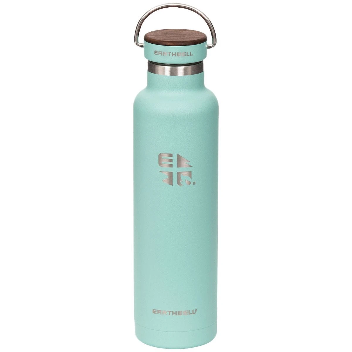 Earthwell Woodie Vacuum Bottle 650ml Walnut / Aqua Blue 4 Earthwell Woodie Vacuum Bottle 650ml Walnut / Aqua Blue - Image 2