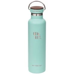 Earthwell Woodie Vacuum Bottle 650ml Walnut / Aqua Blue