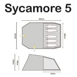 Highlander Sycamore 5 Tent Meadow/Spring Green -UK Camping Equipment Sales Shop highlande sycamore 5 3