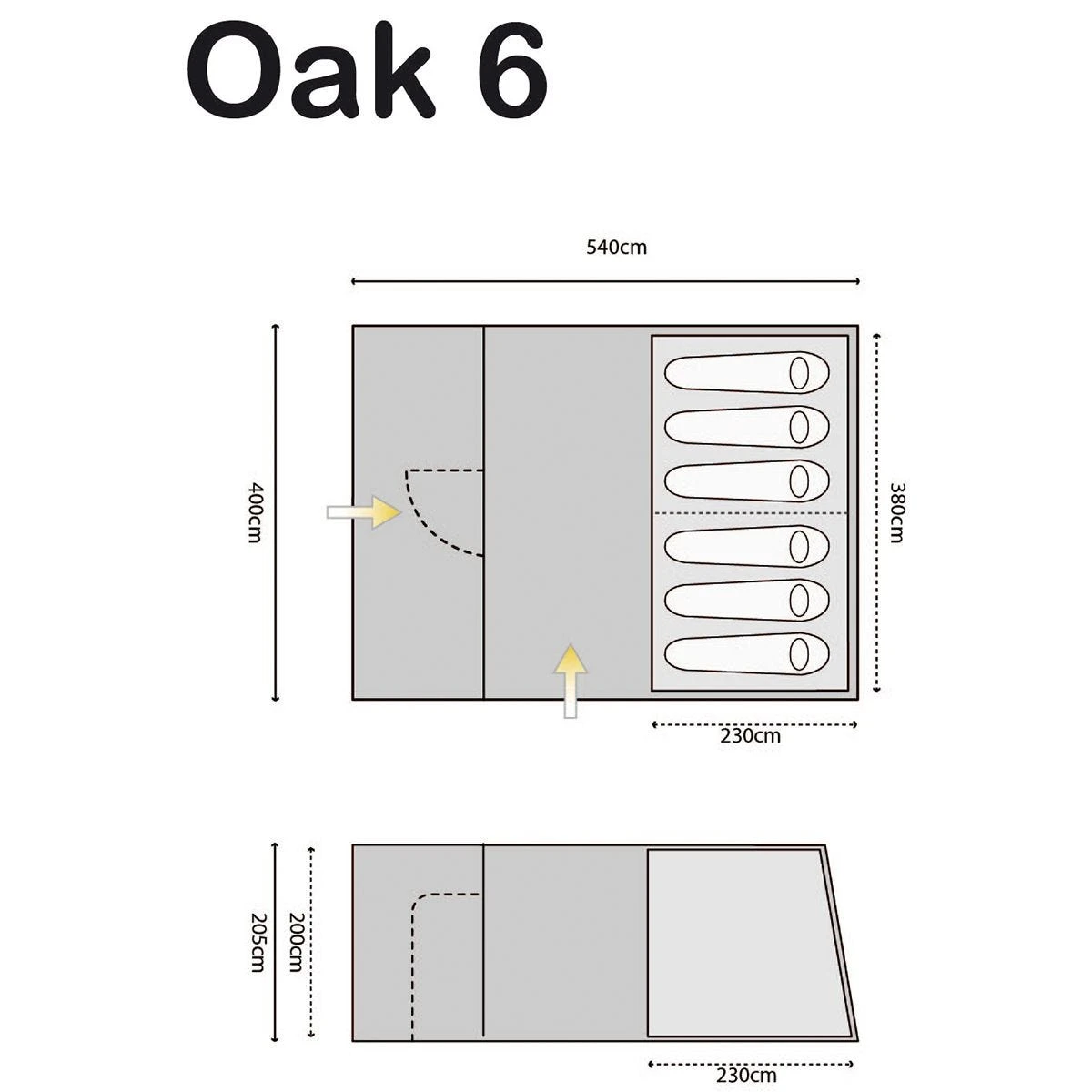 Highlander Oak 6 Tent Imperial Blue 4 Highlander Oak 6 Tent Imperial Blue - Image 2