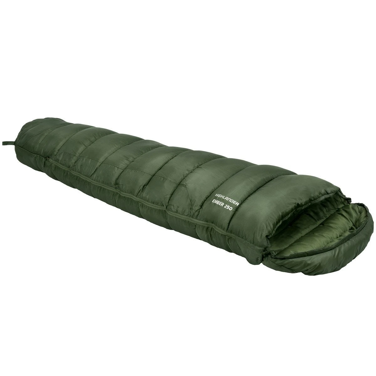 Highlander Forces Phoenix Ember 250 Mummy Sleeping Bag Olive Green 3 Highlander Forces Phoenix Ember 250 Mummy Sleeping Bag Olive Green