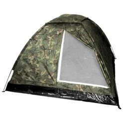 MFH 3 Person Tent Monodom With Mosquito Net Woodland
